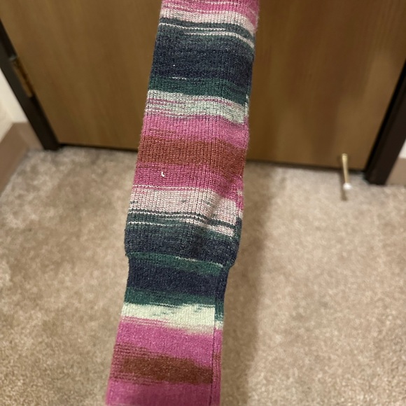 Urban Outfitters Multicolor Lexi Striped Quarter-Zip Cropped Jumper - Picture 4 of 4